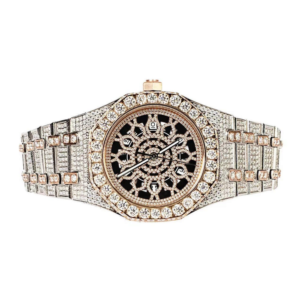 New Charles Raymond Big Bling Watch Inspired by Hip Hop - Men's Iced Out  Timepiece- Diamond Rhinestones on Blast - ST10311 MB GLD - Walmart.com